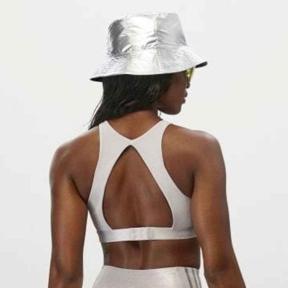 IVY PARK x Adidas Halter Sports Bra in Grey Silver XS - Picture 4 of 9